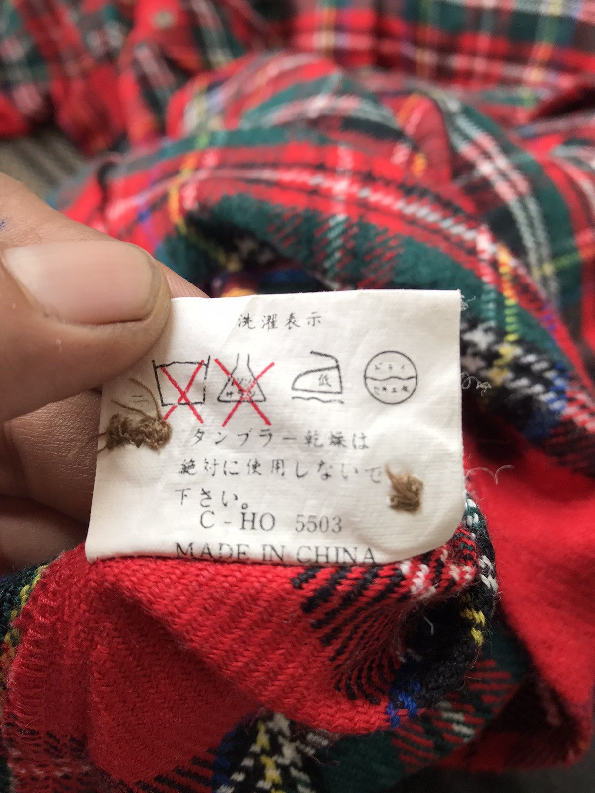 Seditionaries Vintage Hill Crop by Union Made Checkered Flannel Shirt Size US L / EU 52-54 / 3 - 4 Thumbnail