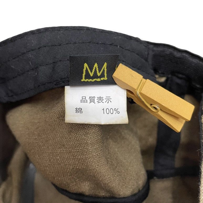 Jean-Michel Basquiat × Vintage JEAN MICHEL BASQUAIT Embroidery Logo Military Style Hat Size ONE SIZE - 8 Thumbnail