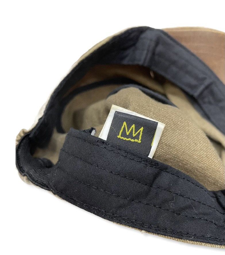 Jean-Michel Basquiat × Vintage JEAN MICHEL BASQUAIT Embroidery Logo Military Style Hat Size ONE SIZE - 7 Thumbnail