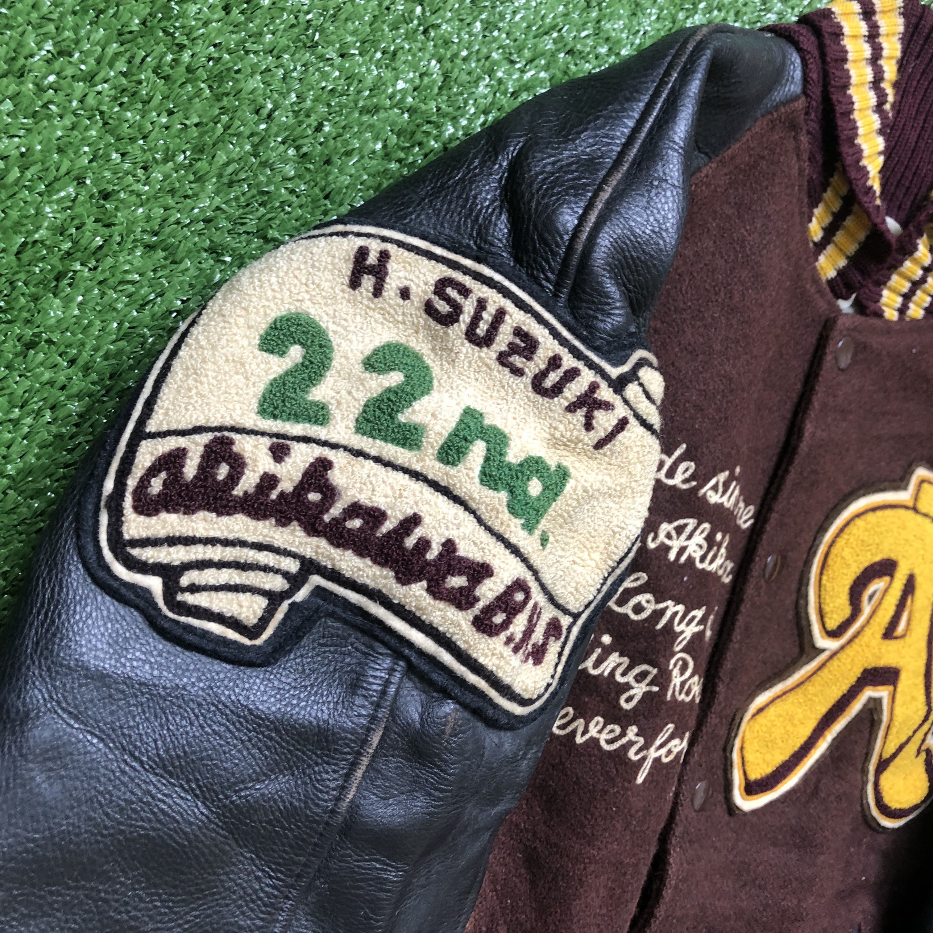 Vintage Vintage AI Leather Sleeves Letterman Varsity Jacket Size US M / EU 48-50 / 2 - 3 Thumbnail