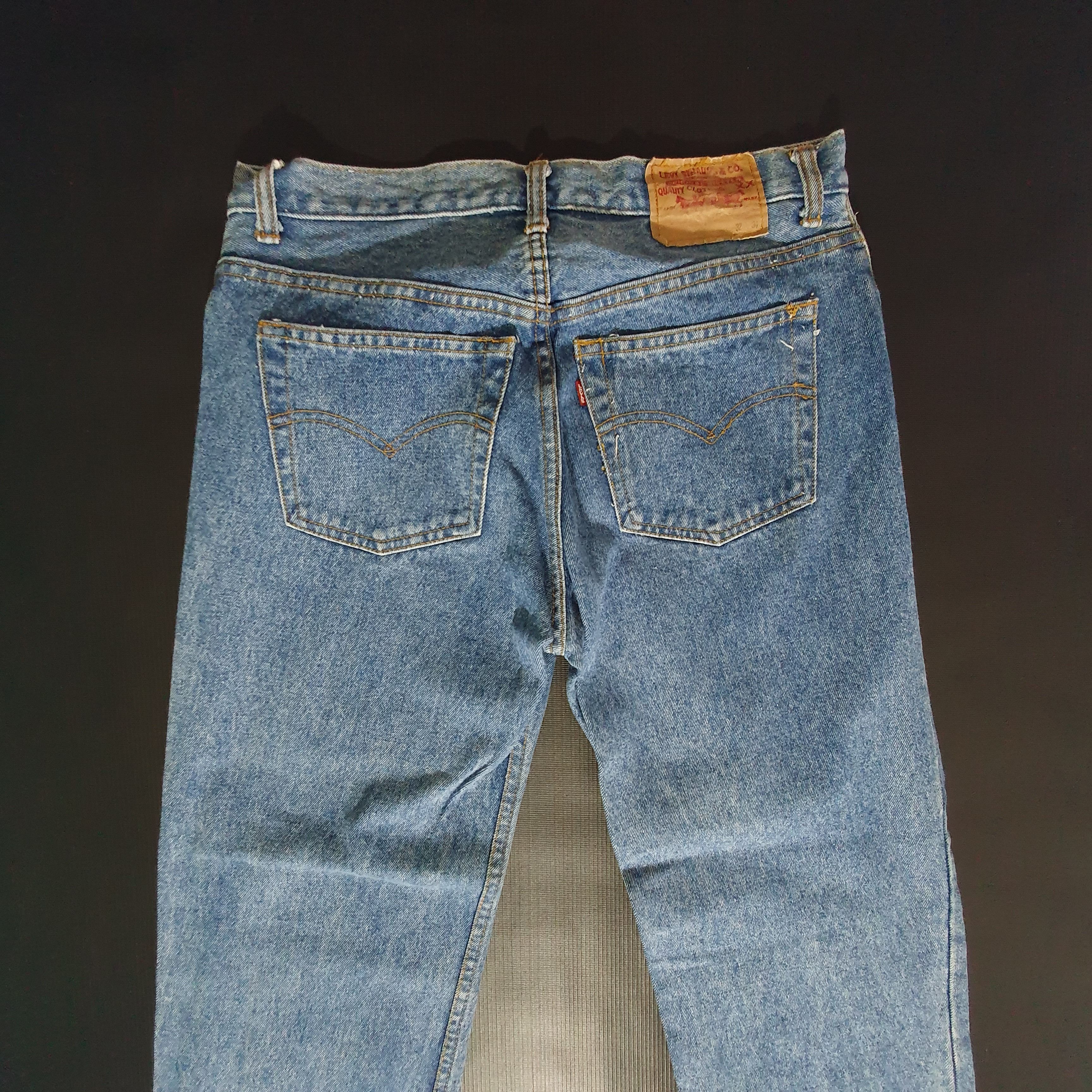 Levi's × Vintage 80s Levis 501 Denim Jeans Buttons Fly Rare Size US 31 - 11 Thumbnail