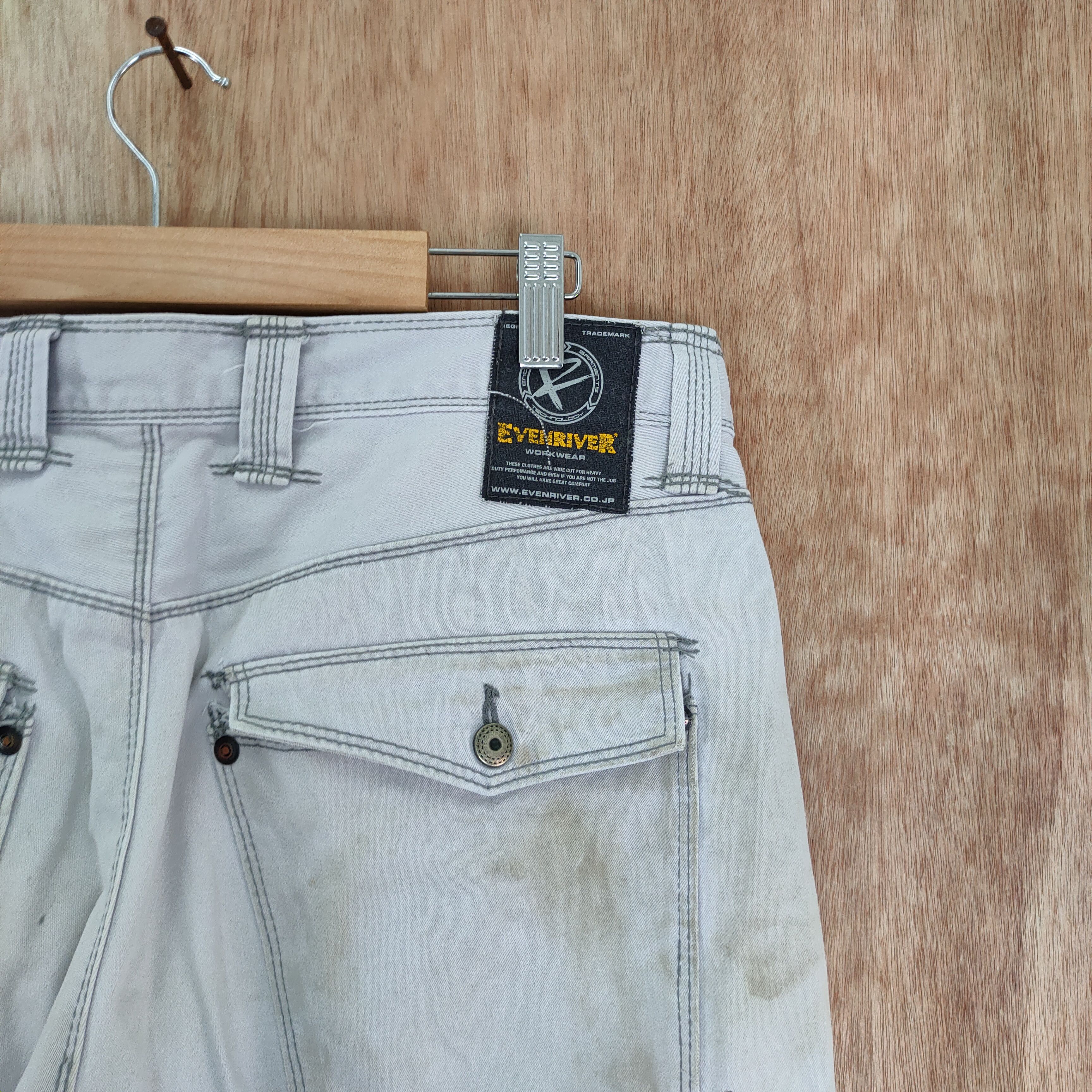 Japanese Brand × White's Boots VINTAGE EVENRIVER FADED RUSTY CARGO PANTS Size US 34 / EU 50 - 10 Thumbnail
