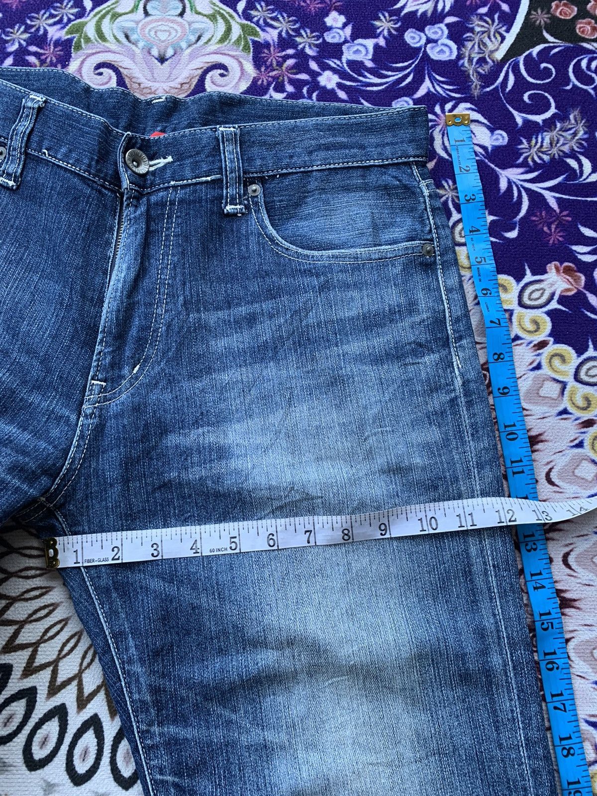 Japanese Brand Uniqlo UJ Faded Wash Denim Size US 36 / EU 52 - 12 Thumbnail