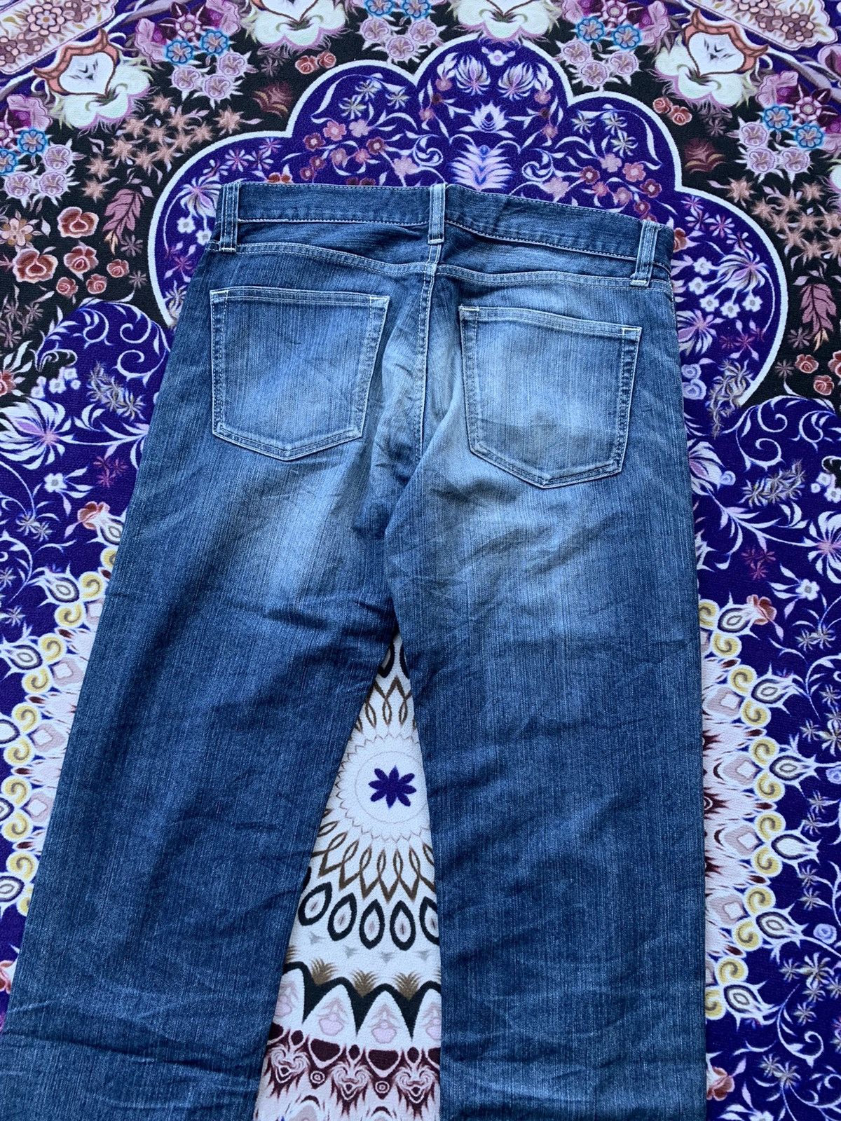 Japanese Brand Uniqlo UJ Faded Wash Denim Size US 36 / EU 52 - 9 Thumbnail