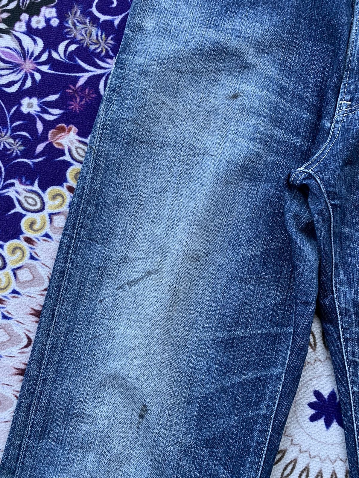 Japanese Brand Uniqlo UJ Faded Wash Denim Size US 36 / EU 52 - 3 Thumbnail