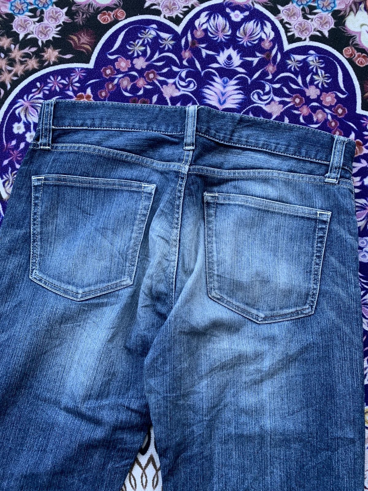 Japanese Brand Uniqlo UJ Faded Wash Denim Size US 36 / EU 52 - 10 Thumbnail