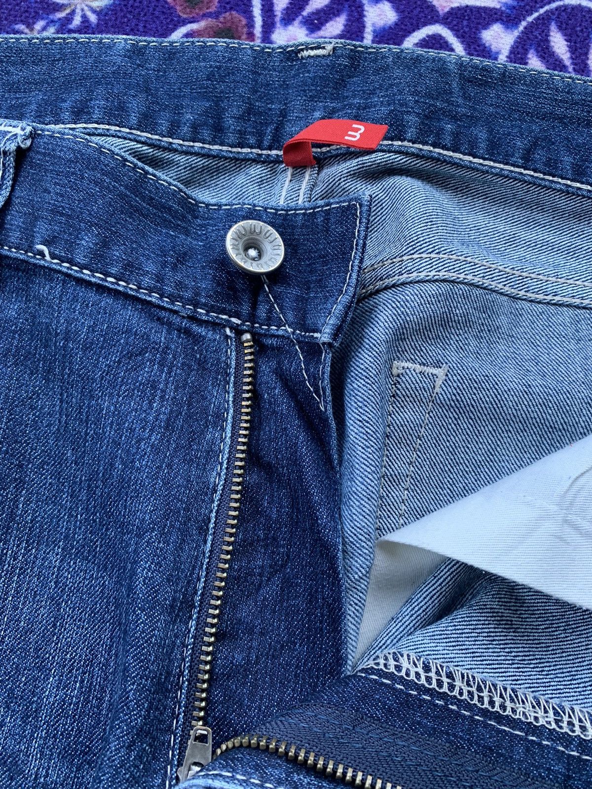 Japanese Brand Uniqlo UJ Faded Wash Denim Size US 36 / EU 52 - 4 Thumbnail