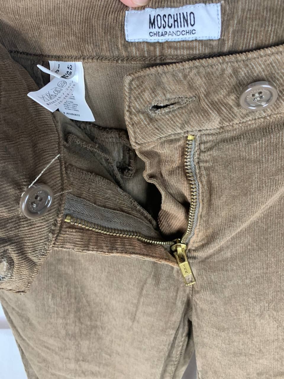 Moschino Moschino Women Corduroy Flare Pants Size 30" / US 8 / IT 44 - 15 Thumbnail