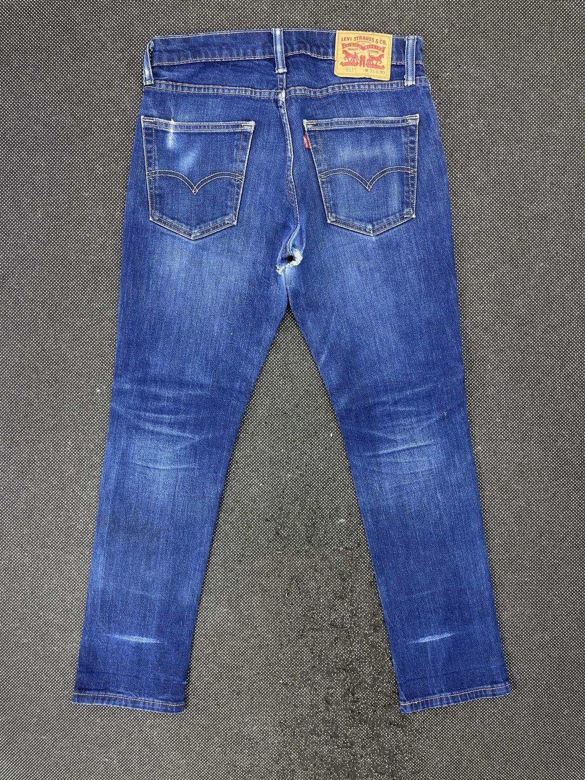 Levi's Vintage Blue Wash Levis 511 Stretch Skinny Jeans - J421 Size US 31 - 2 Thumbnail