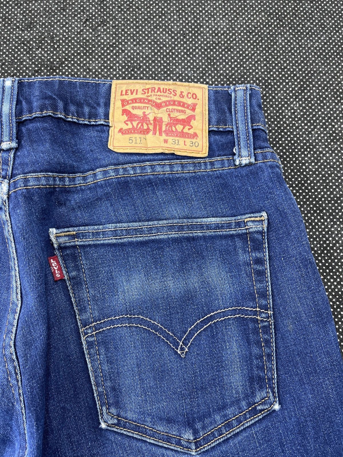 Levi's Vintage Blue Wash Levis 511 Stretch Skinny Jeans - J421 Size US 31 - 10 Thumbnail