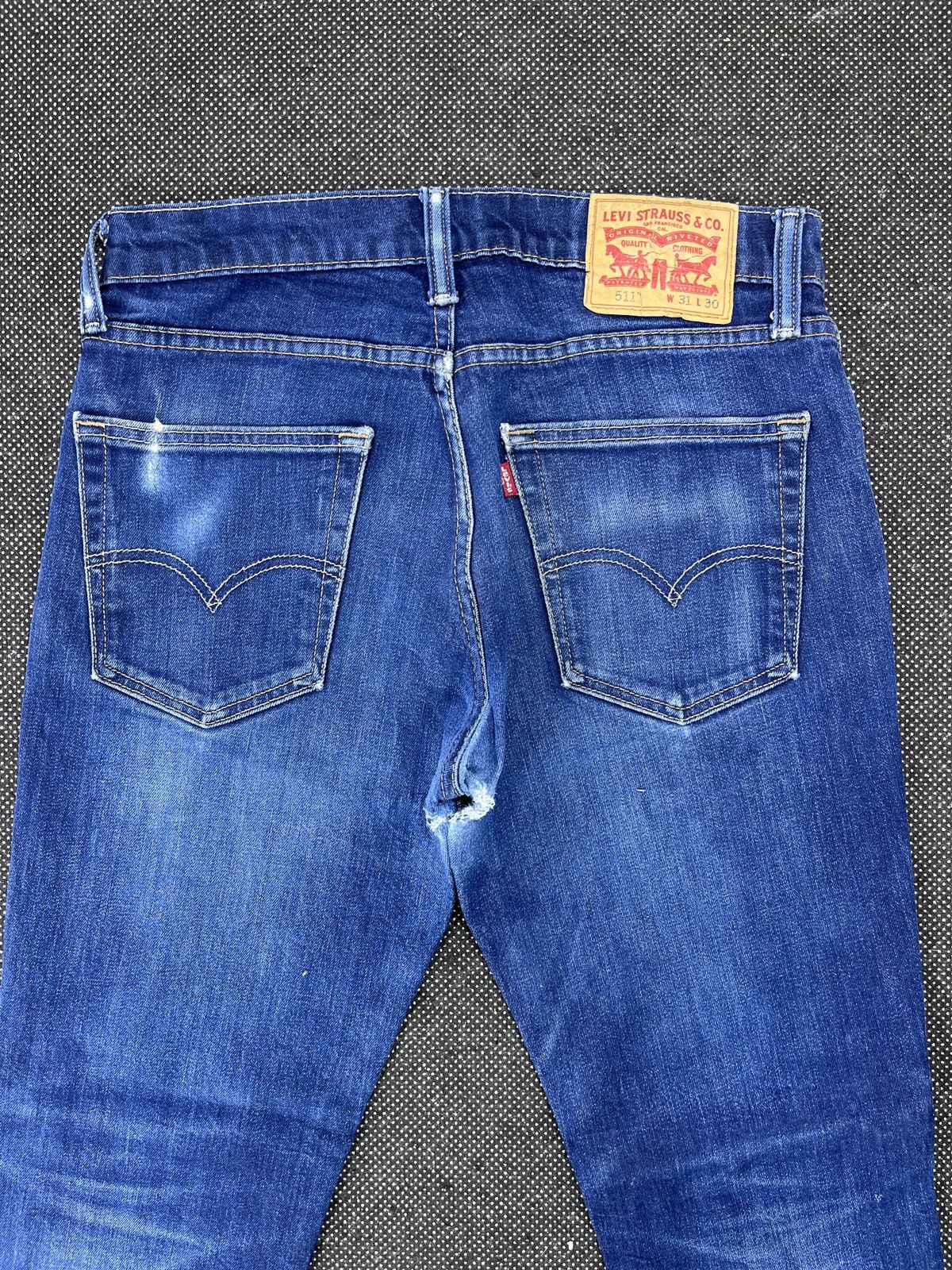 Levi's Vintage Blue Wash Levis 511 Stretch Skinny Jeans - J421 Size US 31 - 4 Thumbnail
