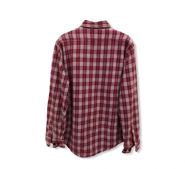 Vintage Vintage Melton Plaid Tartan Flannel Shirt 👕 Size US L / EU 52-54 / 3 - 3 Thumbnail