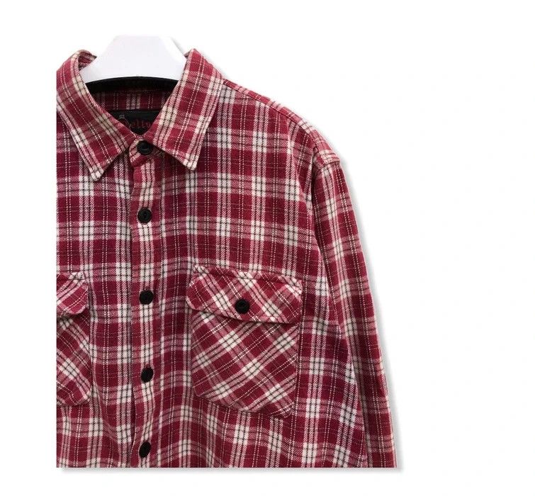 Vintage Vintage Melton Plaid Tartan Flannel Shirt 👕 Size US L / EU 52-54 / 3 - 2 Thumbnail