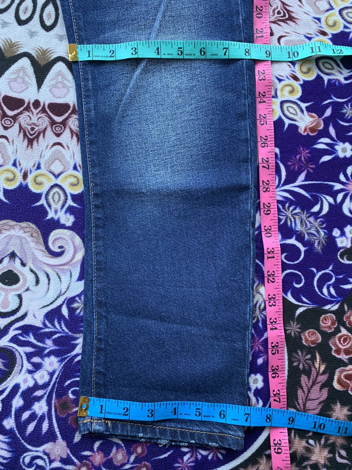 Designer Zara Faded Wash Denim Size US 33 - 16 Thumbnail