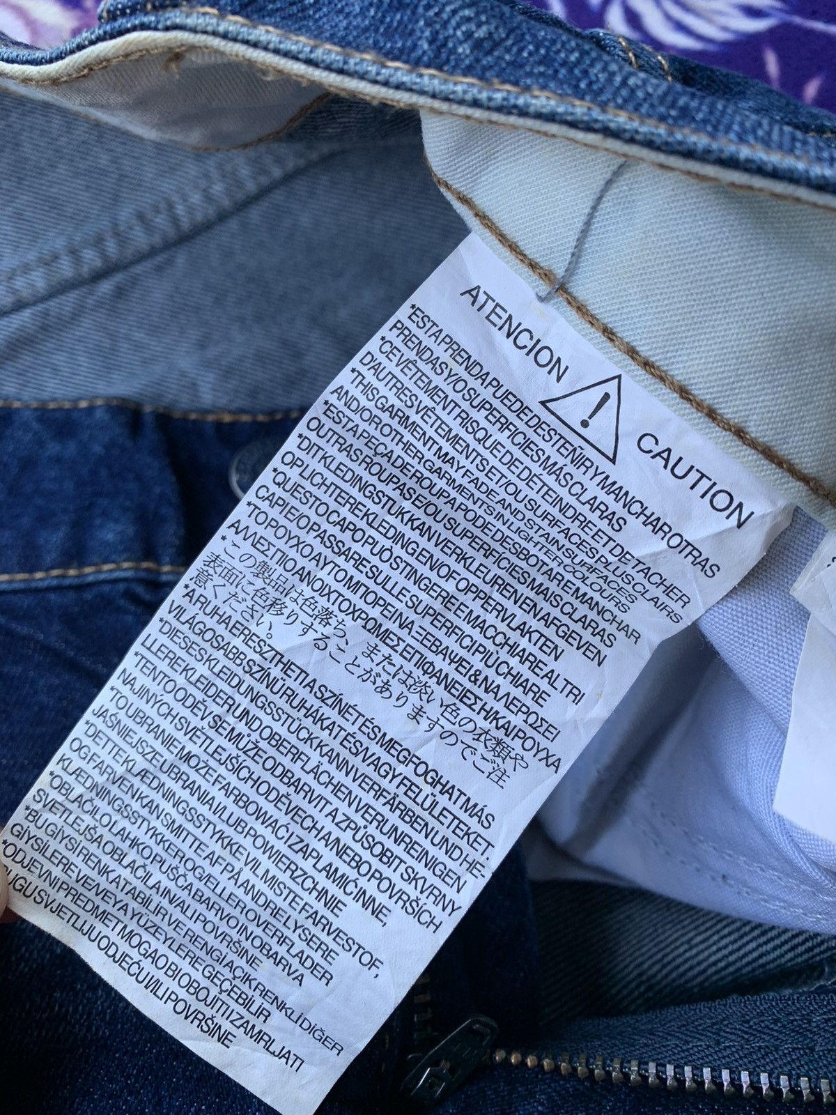 Designer Zara Faded Wash Denim Size US 33 - 6 Thumbnail