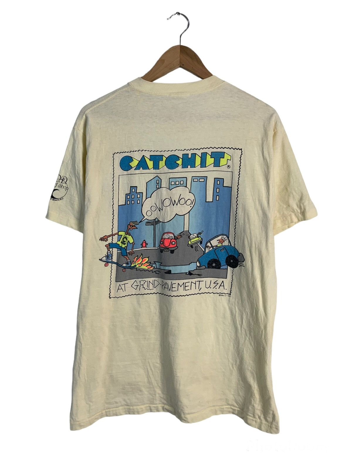 Vintage Vintage 1987 Catch It At Grind-Pavement USA Tee Size US M / EU 48-50 / 2 - 1 Thumbnail