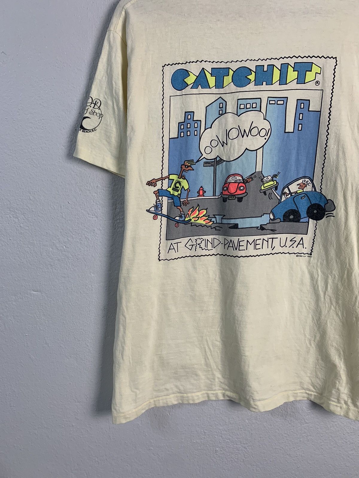 Vintage Vintage 1987 Catch It At Grind-Pavement USA Tee Size US M / EU 48-50 / 2 - 2 Thumbnail