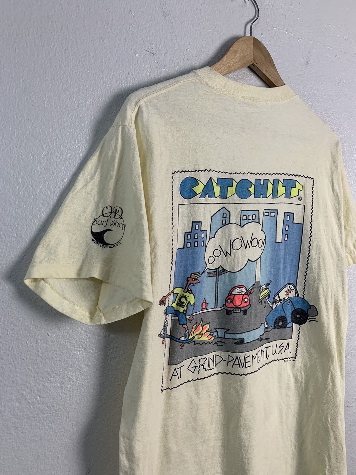 Vintage Vintage 1987 Catch It At Grind-Pavement USA Tee Size US M / EU 48-50 / 2 - 6 Thumbnail