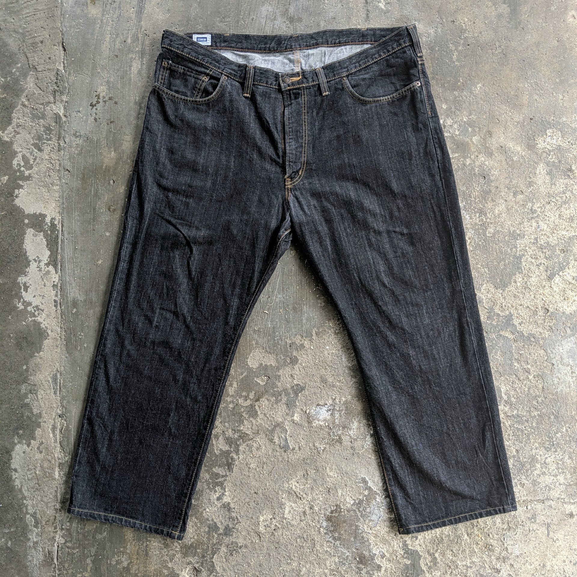 Japanese Brand Vintage Edwin Black Japan Trousers Denim Jean Pant Size US 44 / EU 60 - 1 Thumbnail
