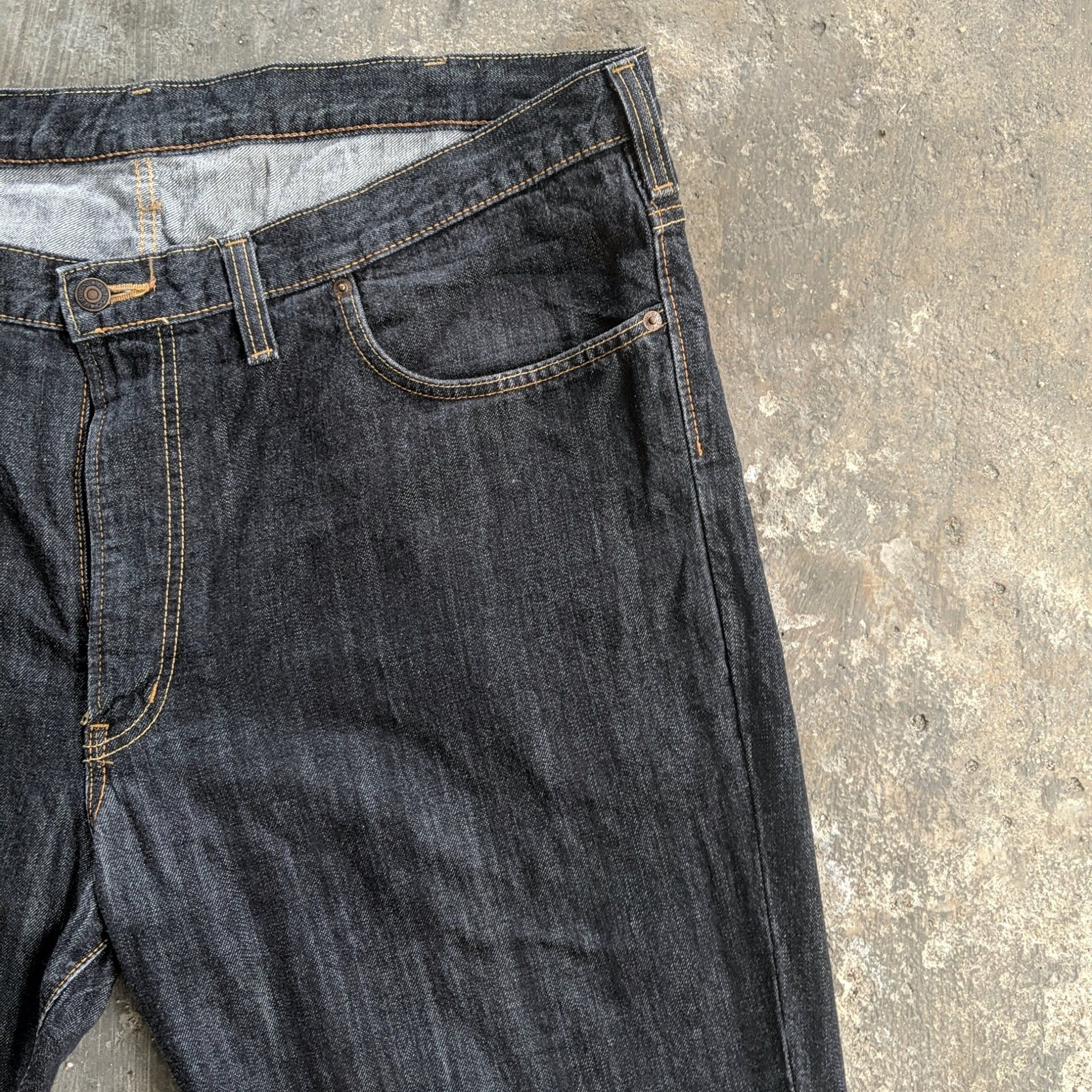 Japanese Brand Vintage Edwin Black Japan Trousers Denim Jean Pant Size US 44 / EU 60 - 4 Thumbnail