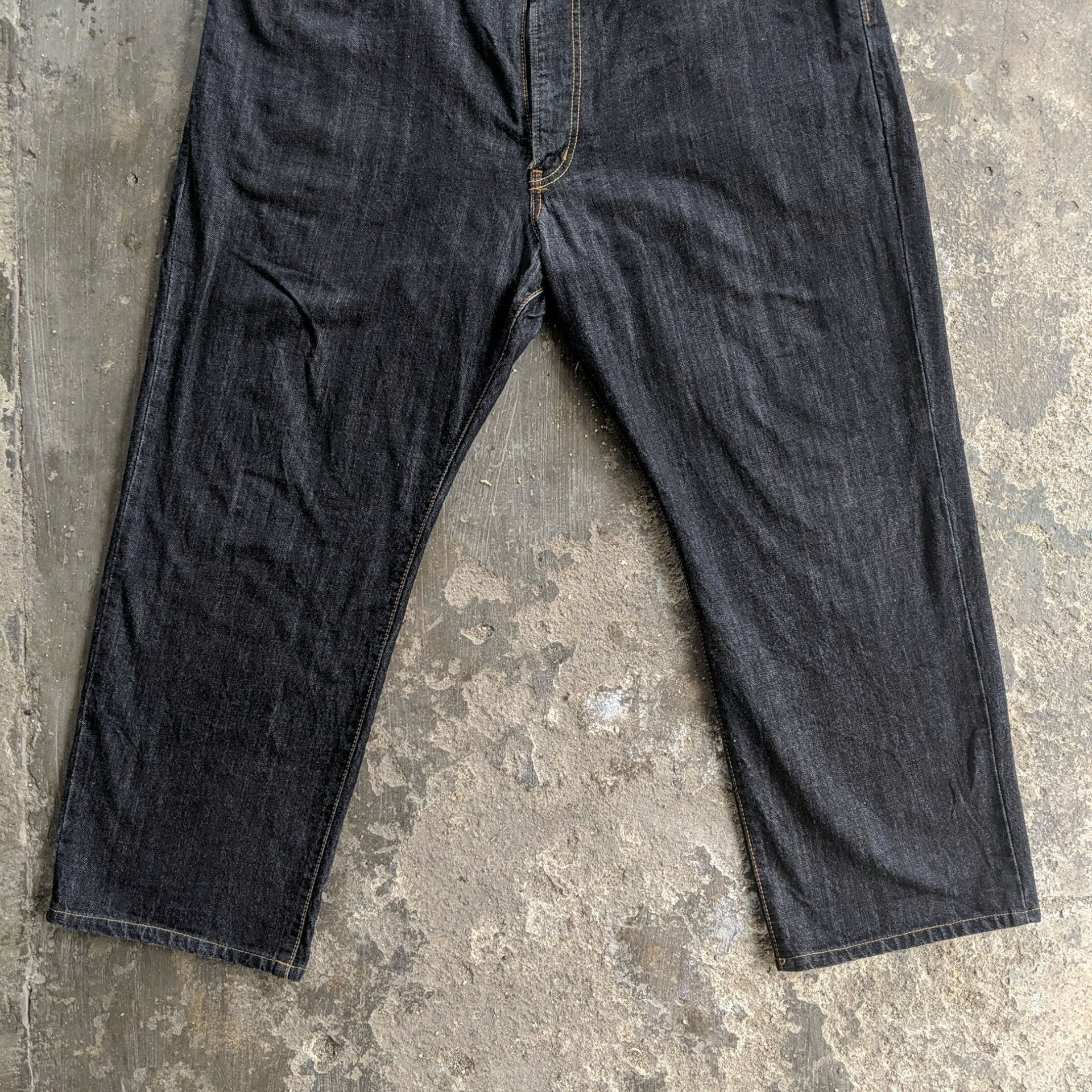 Japanese Brand Vintage Edwin Black Japan Trousers Denim Jean Pant Size US 44 / EU 60 - 5 Thumbnail