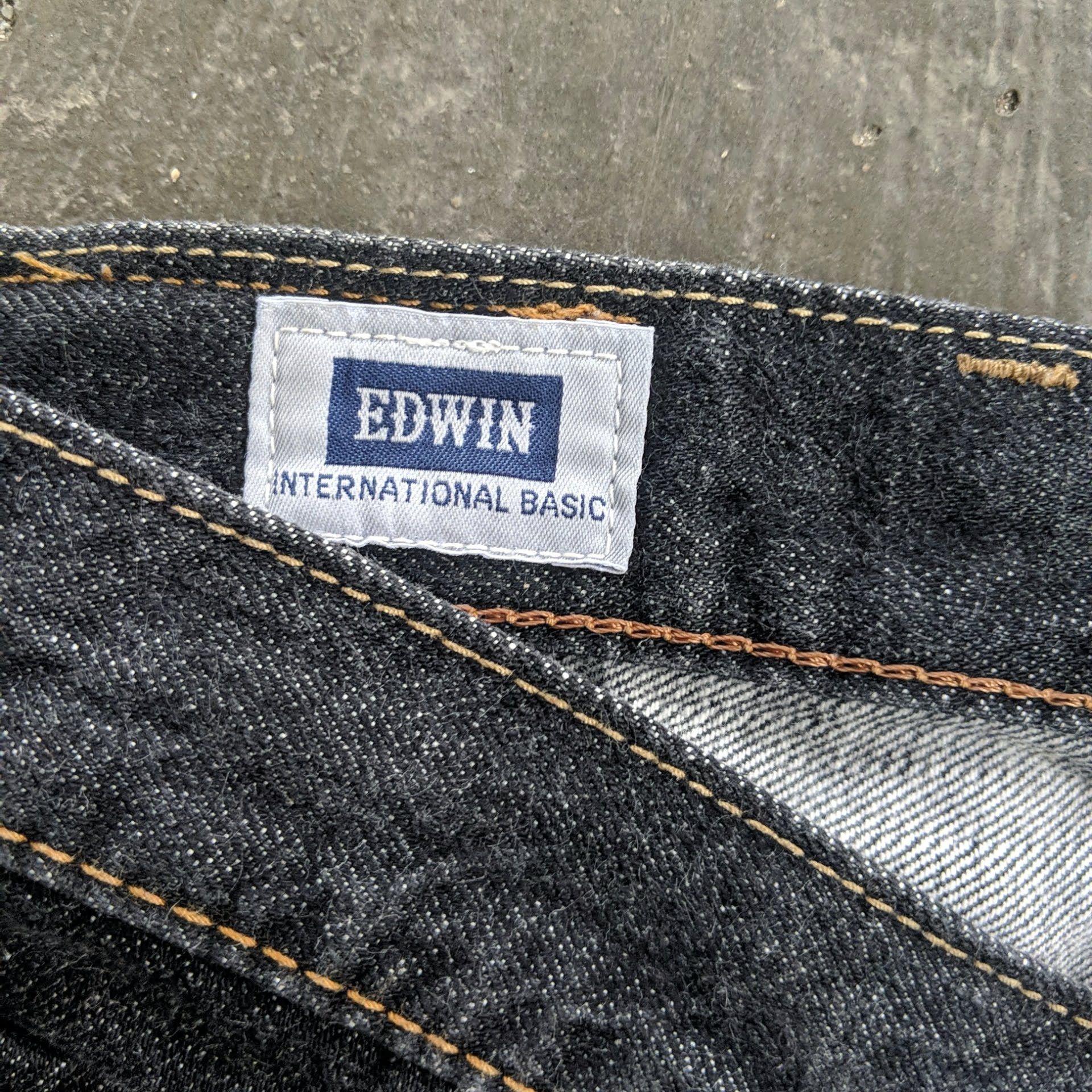 Japanese Brand Vintage Edwin Black Japan Trousers Denim Jean Pant Size US 44 / EU 60 - 6 Thumbnail