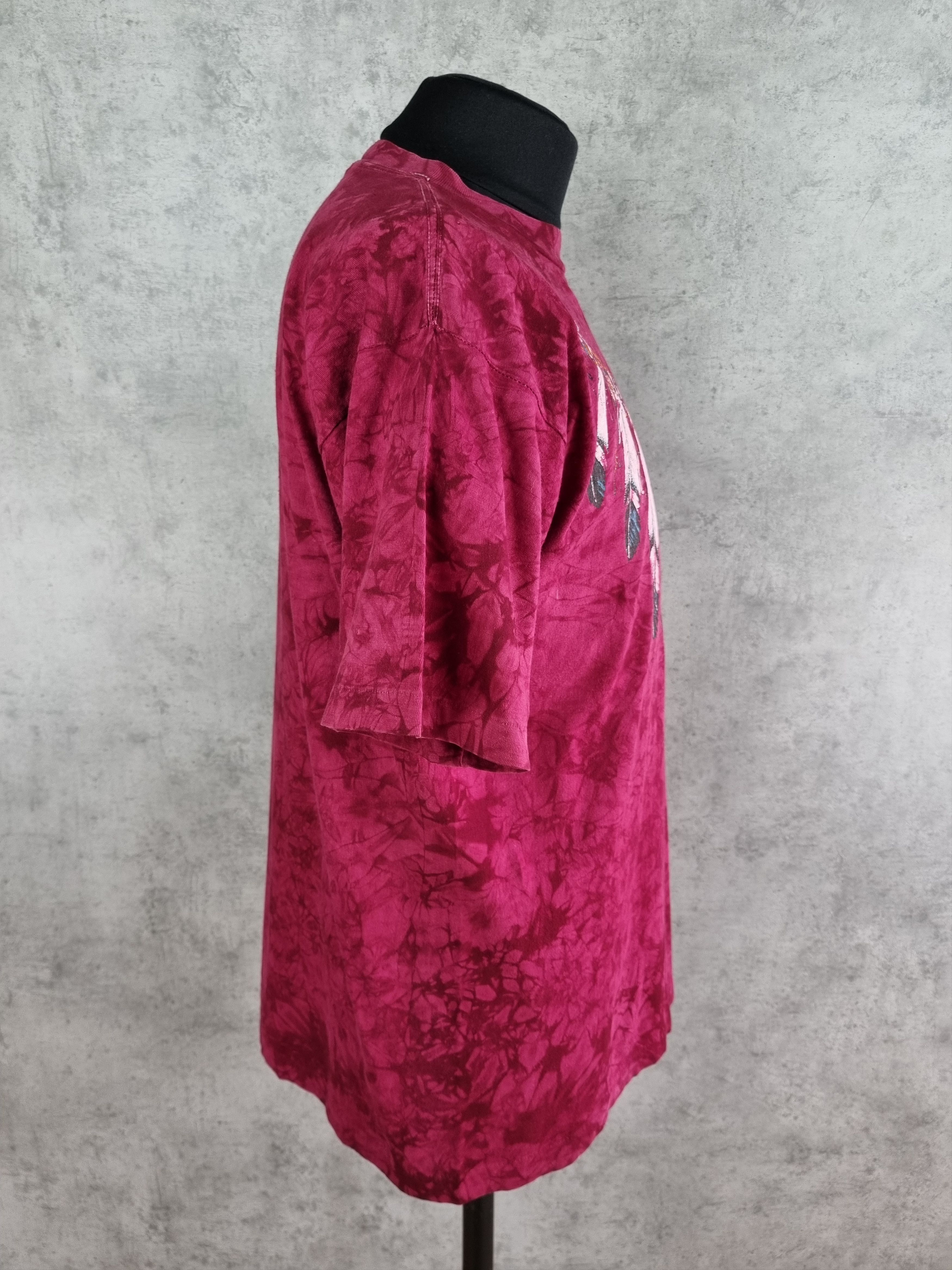 Native Single stitch 90s Vintage Native Americans Tye Dye Tee Size US L / EU 52-54 / 3 - 7 Thumbnail