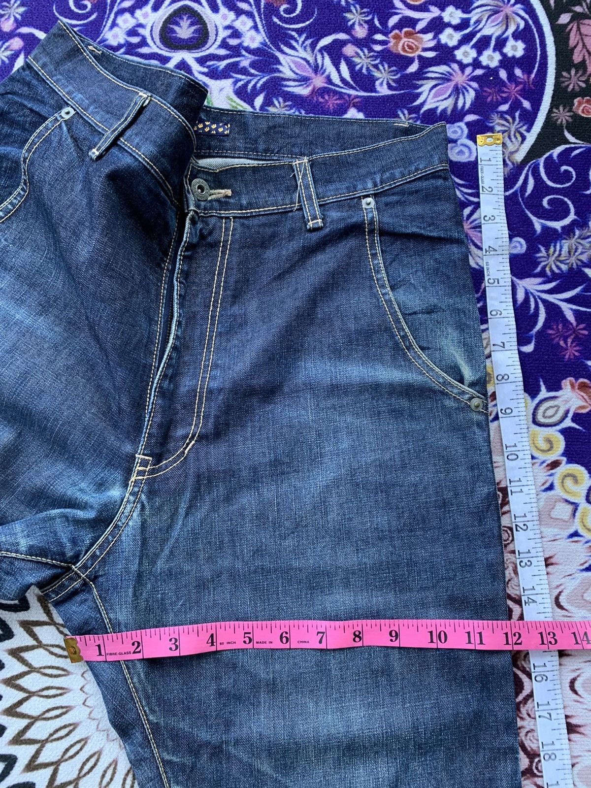 Other Vintage Japanese Brand Narrow Faded Wash Denim Size US 35 - 11 Thumbnail