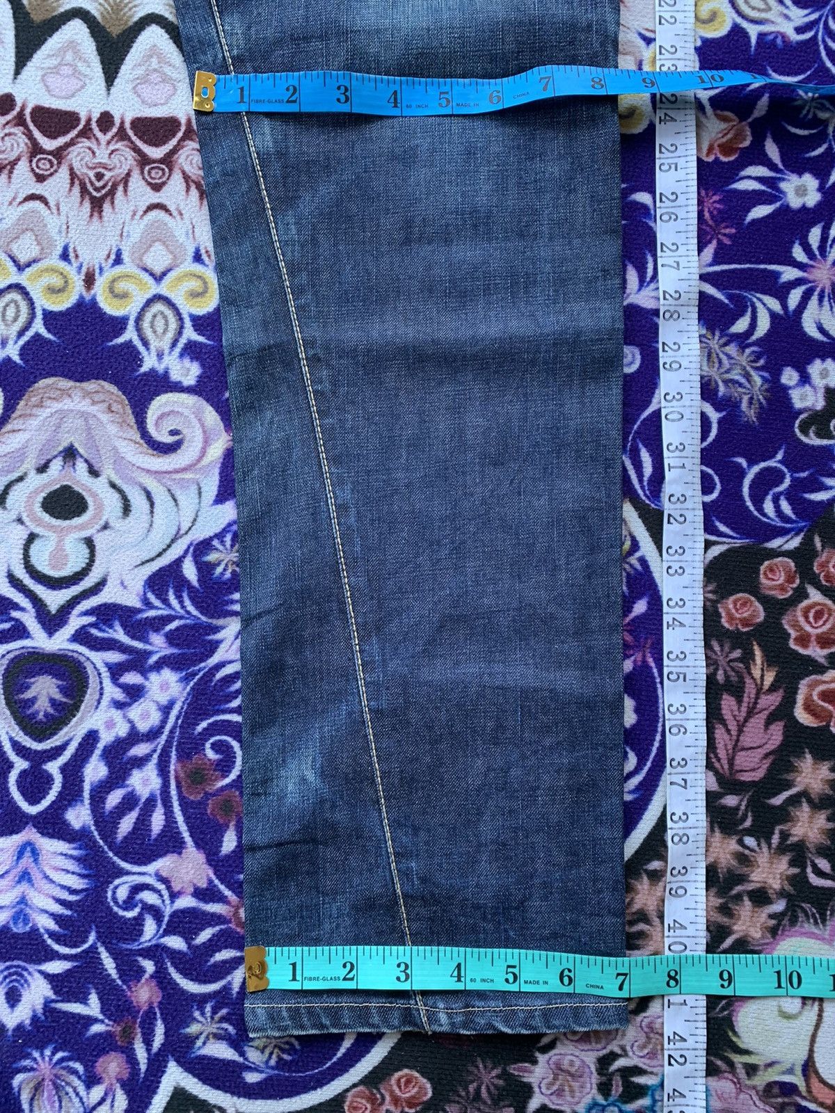 Other Vintage Japanese Brand Narrow Faded Wash Denim Size US 35 - 12 Thumbnail