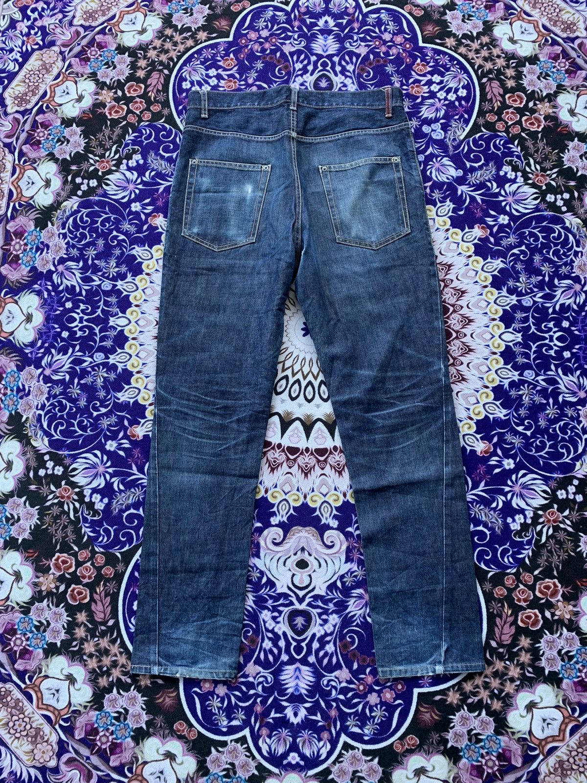 Other Vintage Japanese Brand Narrow Faded Wash Denim Size US 35 - 5 Thumbnail