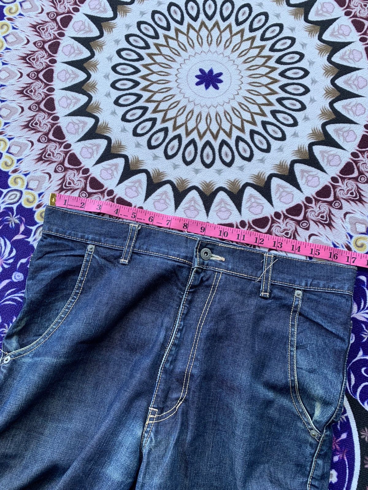 Other Vintage Japanese Brand Narrow Faded Wash Denim Size US 35 - 10 Thumbnail