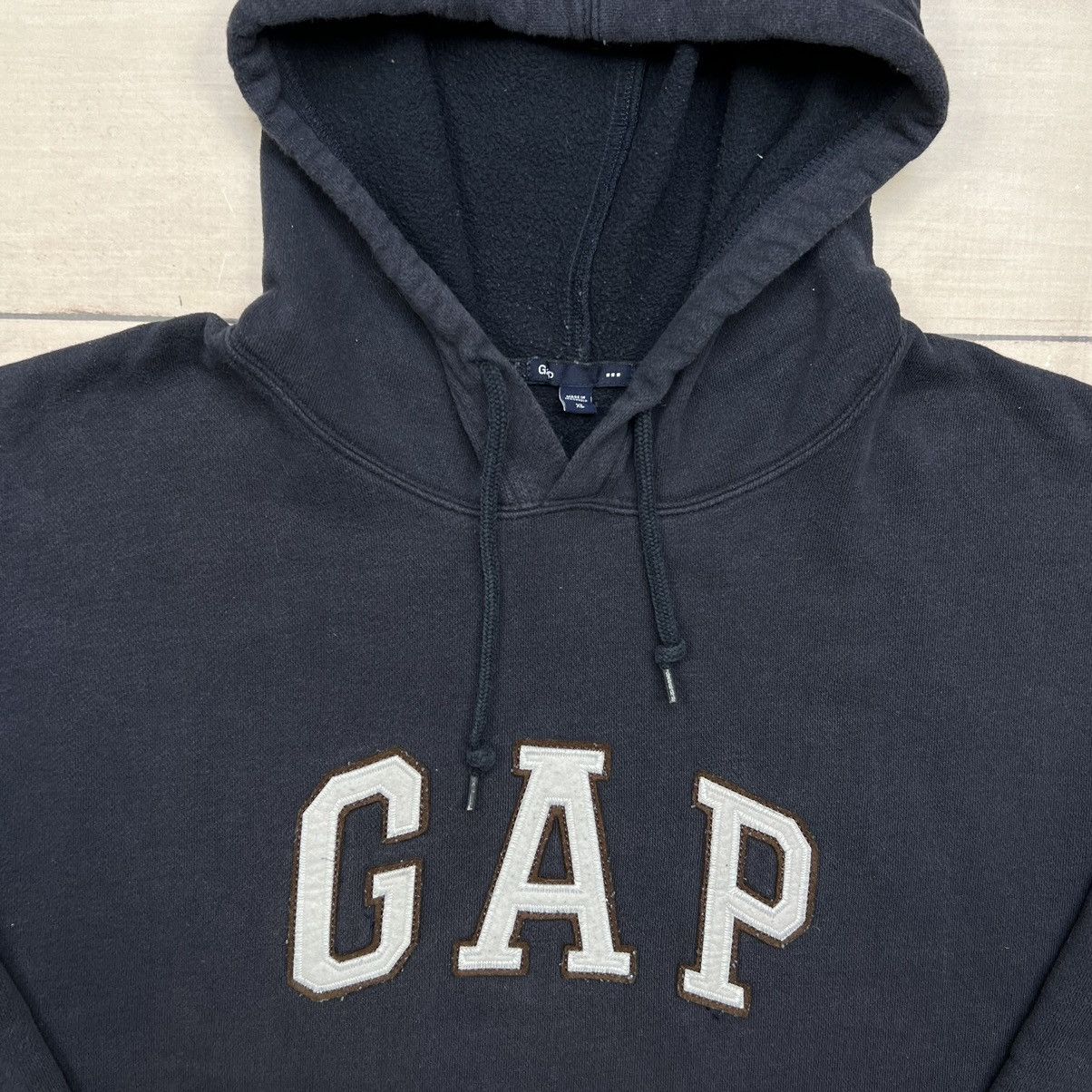 Gap × Vintage Vintage Gap Navy Hoodie Big Logo Spellout Boxy Fit Size US XL / EU 56 / 4 - 4 Thumbnail
