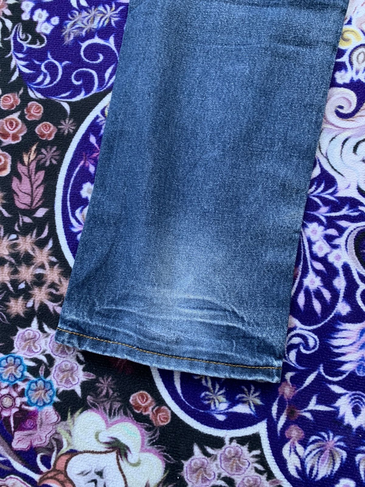 Japanese Brand Samuel & Kevin Faded Wash Denim Size US 35 - 7 Thumbnail