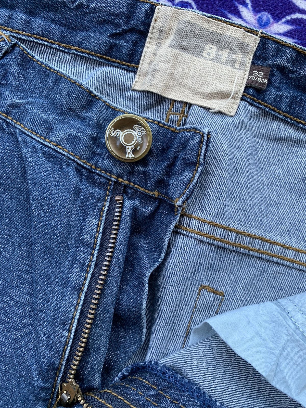 Japanese Brand Samuel & Kevin Faded Wash Denim Size US 35 - 3 Thumbnail