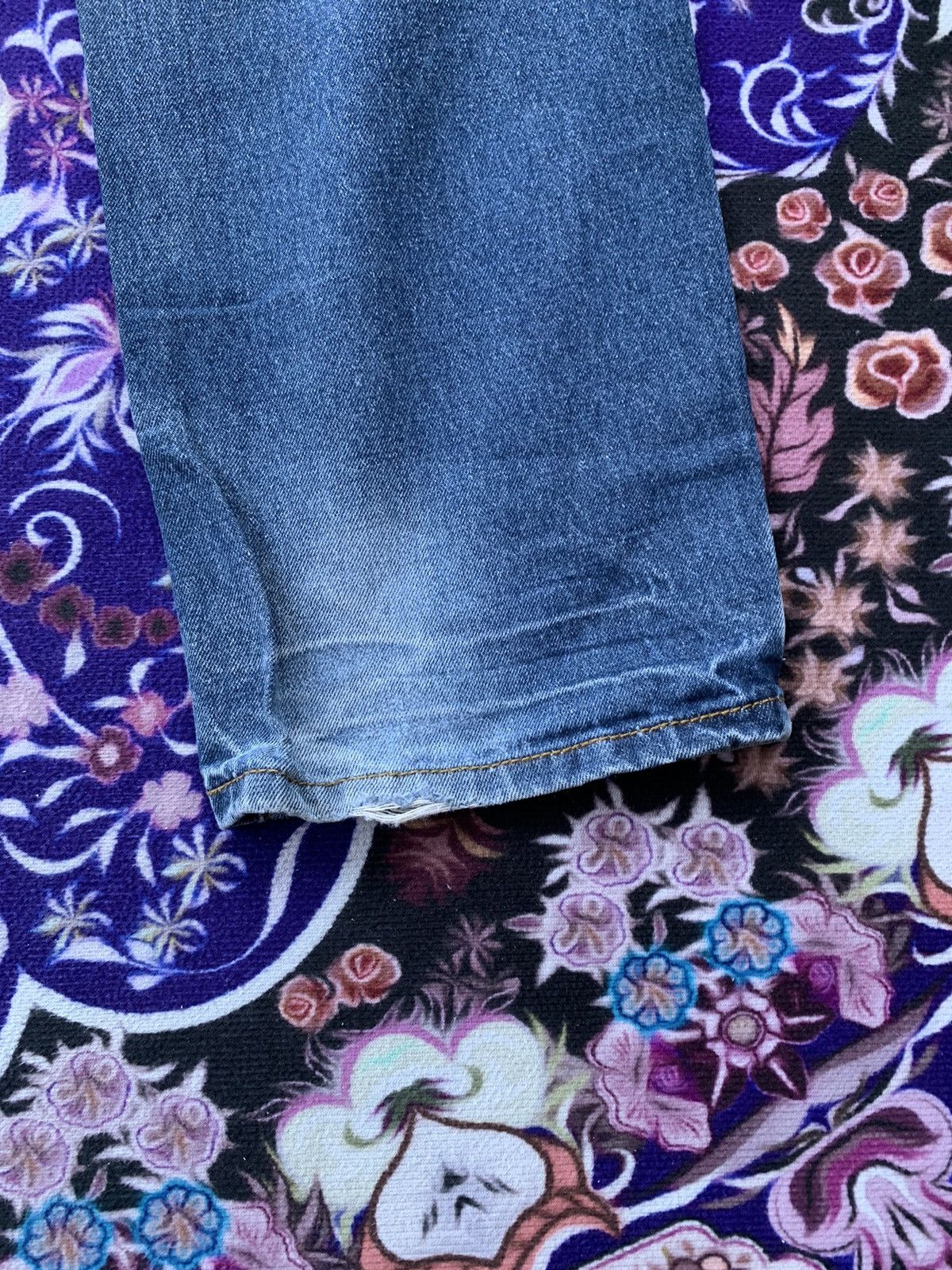 Japanese Brand Samuel & Kevin Faded Wash Denim Size US 35 - 6 Thumbnail