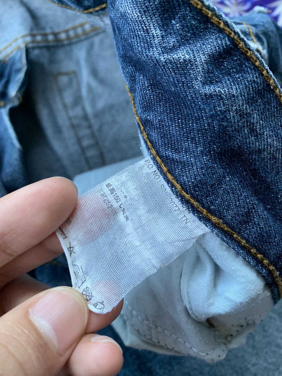 Japanese Brand Samuel & Kevin Faded Wash Denim Size US 35 - 4 Thumbnail