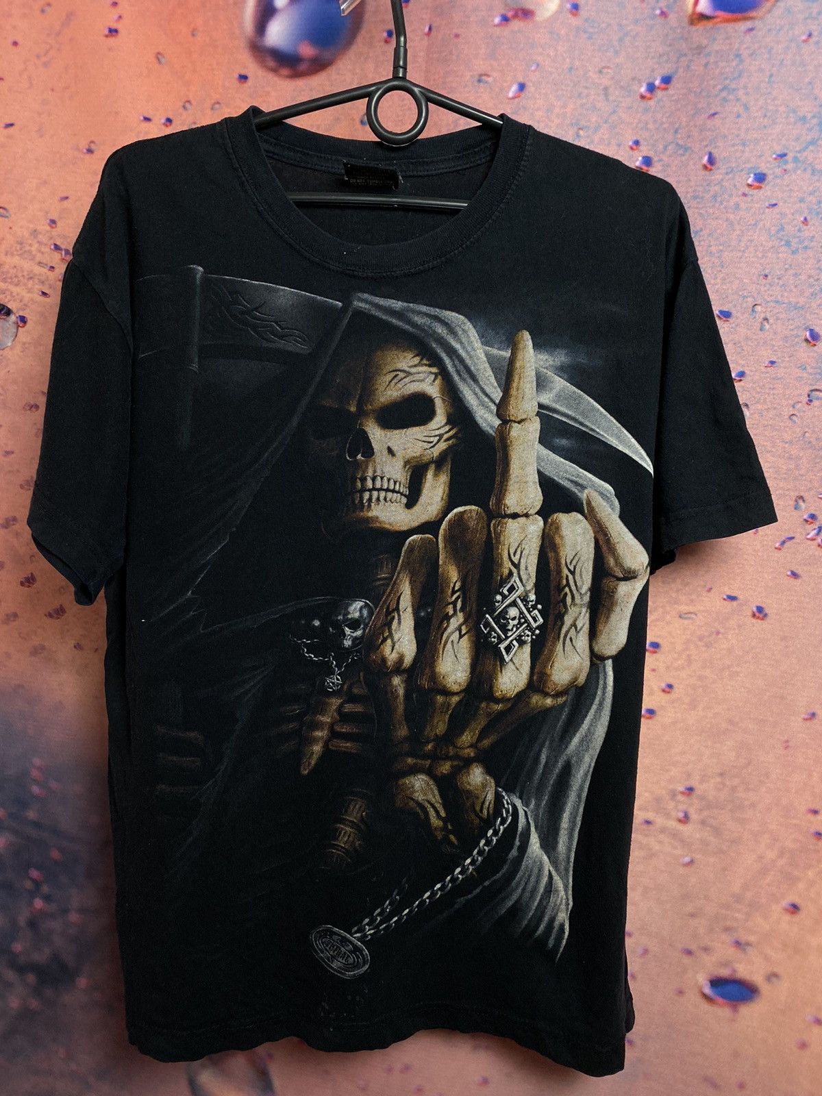 Band Tees × Vintage Vintage band tee skull skeleton logo Size US M / EU 48-50 / 2 - 2 Thumbnail