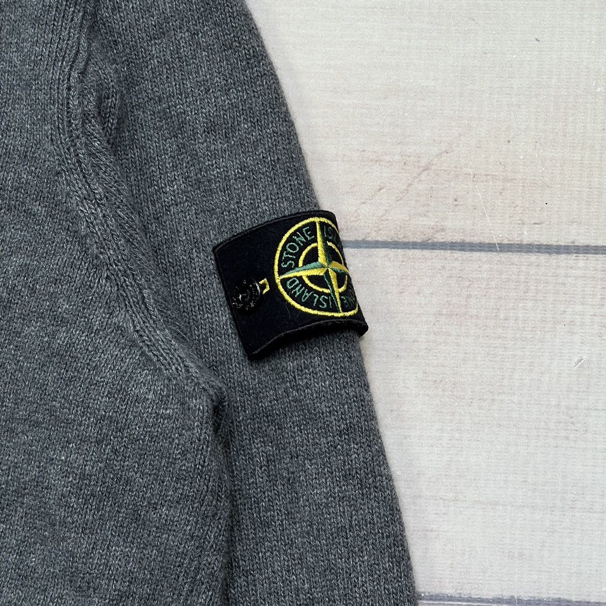 Stone Island Stone Island Grey Knitwear Sweater 1/4 Zip Button Ups Size US XL / EU 56 / 4 - 4 Thumbnail
