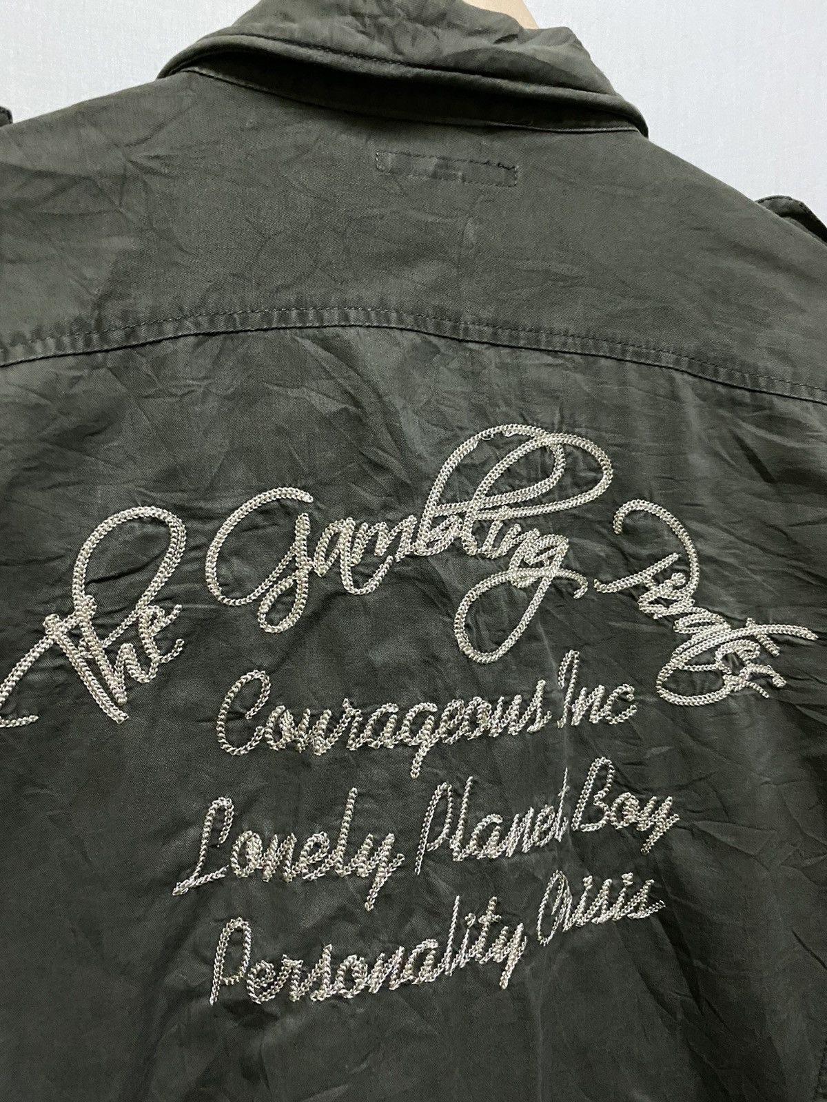 Japanese Brand Semantic Design Hybrid Shirt Embroidery Army Size US L / EU 52-54 / 3 - 10 Thumbnail