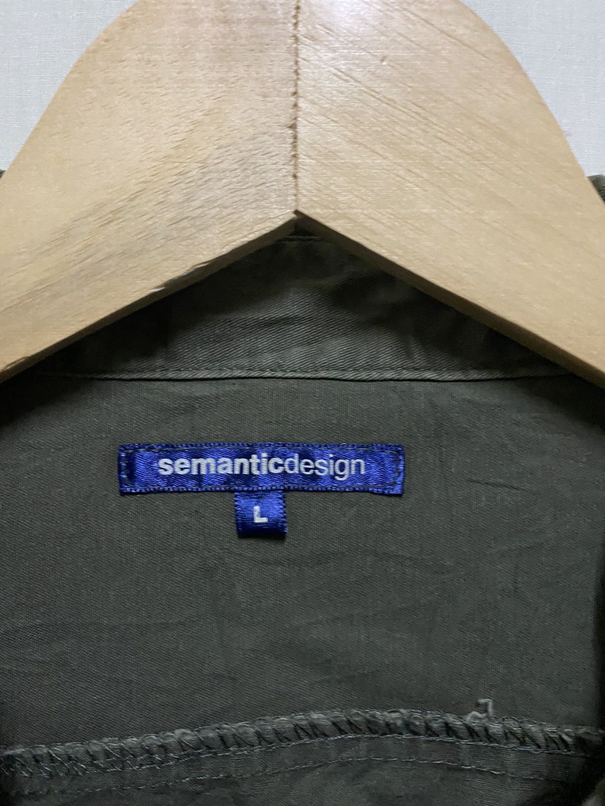 Japanese Brand Semantic Design Hybrid Shirt Embroidery Army Size US L / EU 52-54 / 3 - 7 Thumbnail
