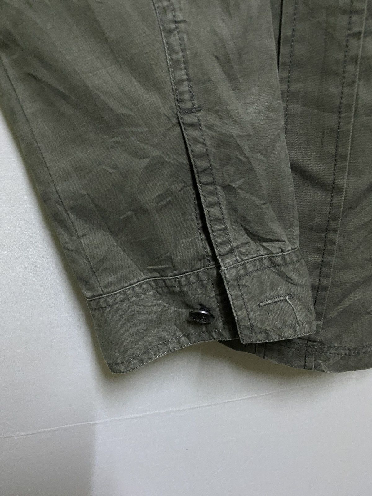 Japanese Brand Semantic Design Hybrid Shirt Embroidery Army Size US L / EU 52-54 / 3 - 4 Thumbnail