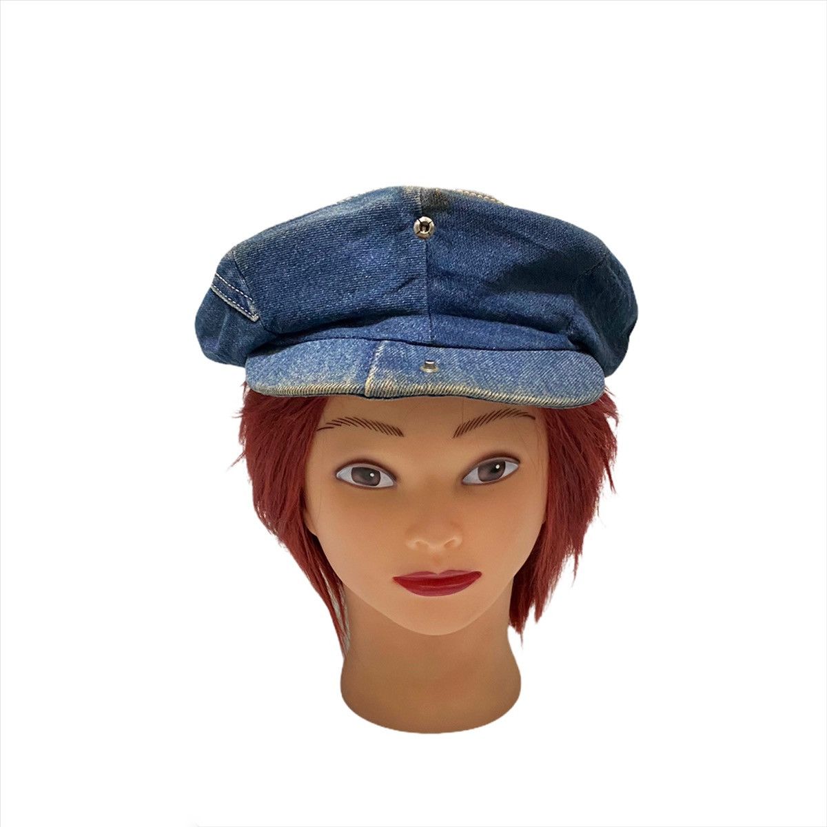 Japanese Brand ART OF BARETTA PATCHWORK DISTRESSED DENIM HAT CAP Size ONE SIZE - 2 Thumbnail