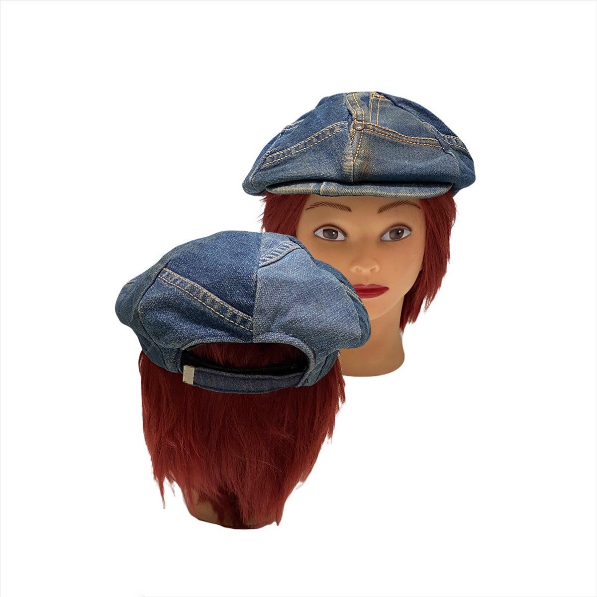 Japanese Brand ART OF BARETTA PATCHWORK DISTRESSED DENIM HAT CAP Size ONE SIZE - 1 Thumbnail