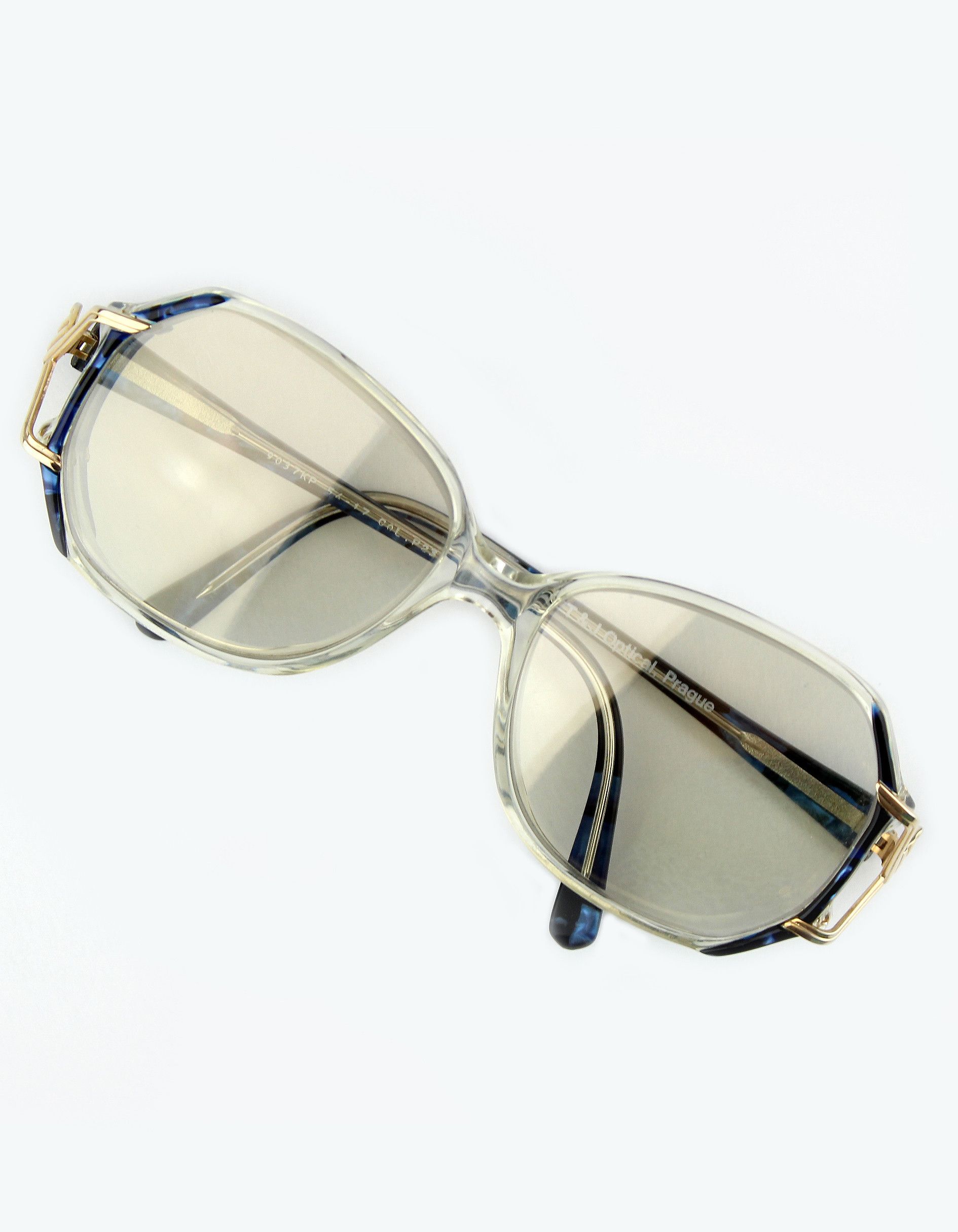 Vintage NOS 80s vintage T&J Optical oversized glasses frame OG DS Size ONE SIZE - 12 Thumbnail