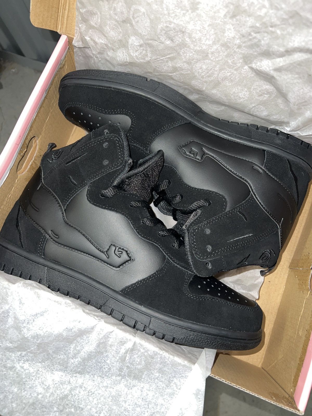 image of Imran Potato Dunks Shoes in Black, Men's (Size 8)