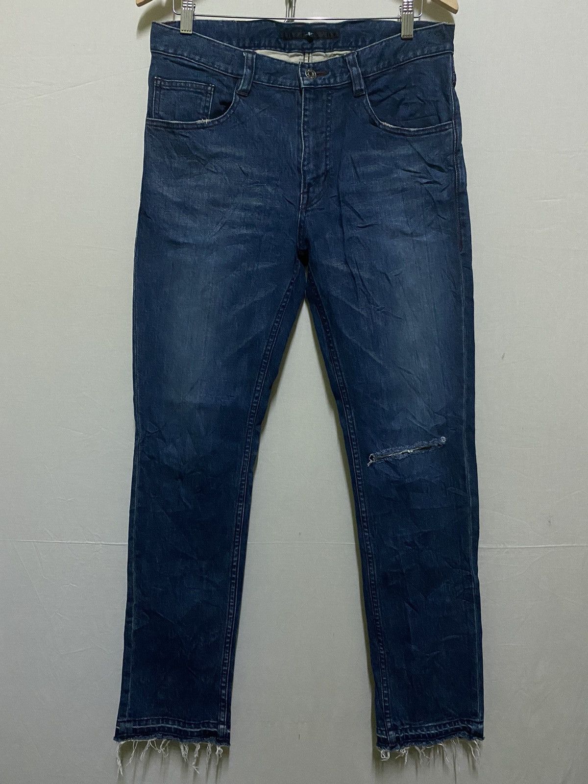 Japanese Brand × NO ID No Id Distressed Jeans Size US 32 / EU 48 - 1 Thumbnail