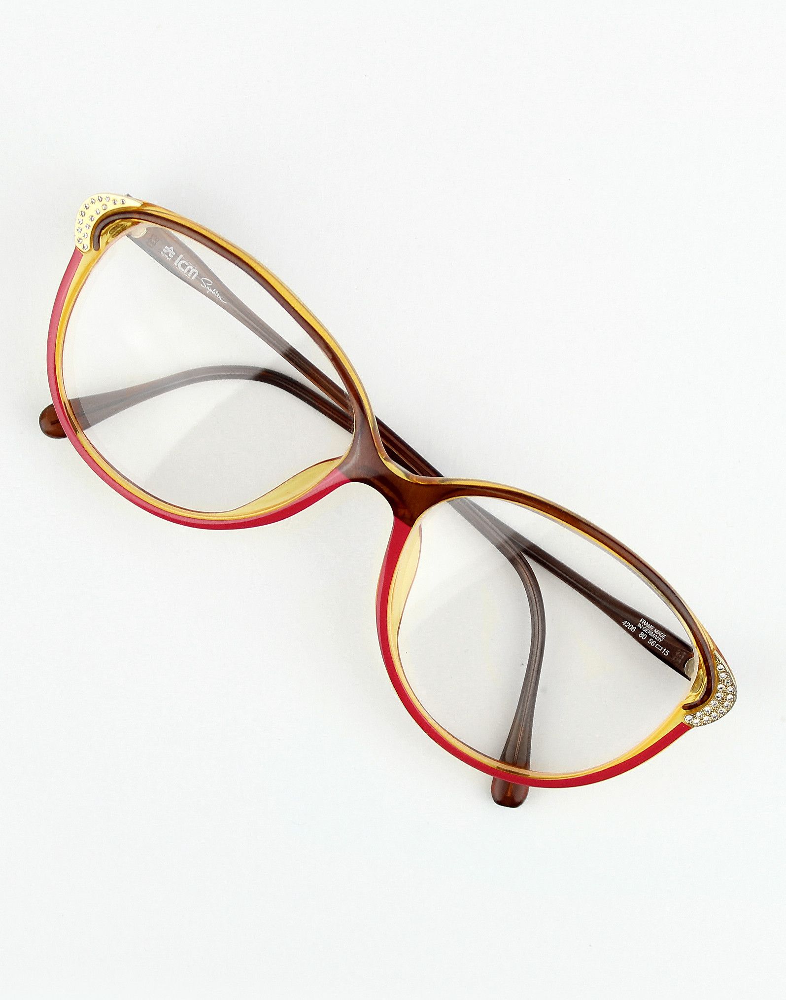 Vintage NOS 90s vintage Optyl LCM Saphira eyeglasses frame glasses Size ONE SIZE - 10 Thumbnail