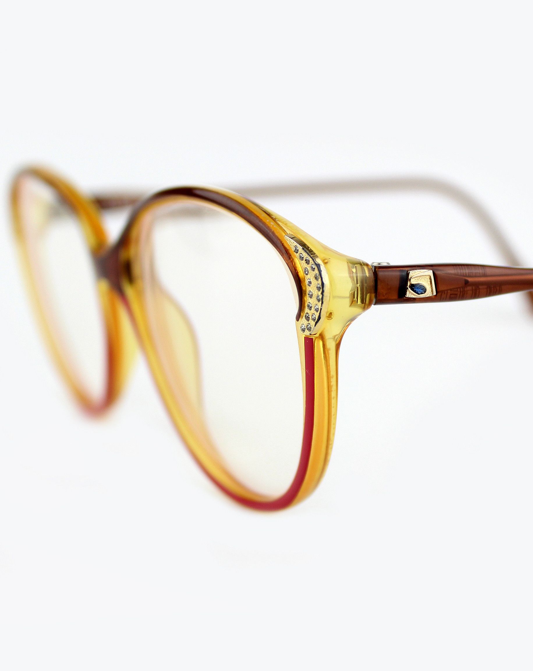 Vintage NOS 90s vintage Optyl LCM Saphira eyeglasses frame glasses Size ONE SIZE - 5 Thumbnail