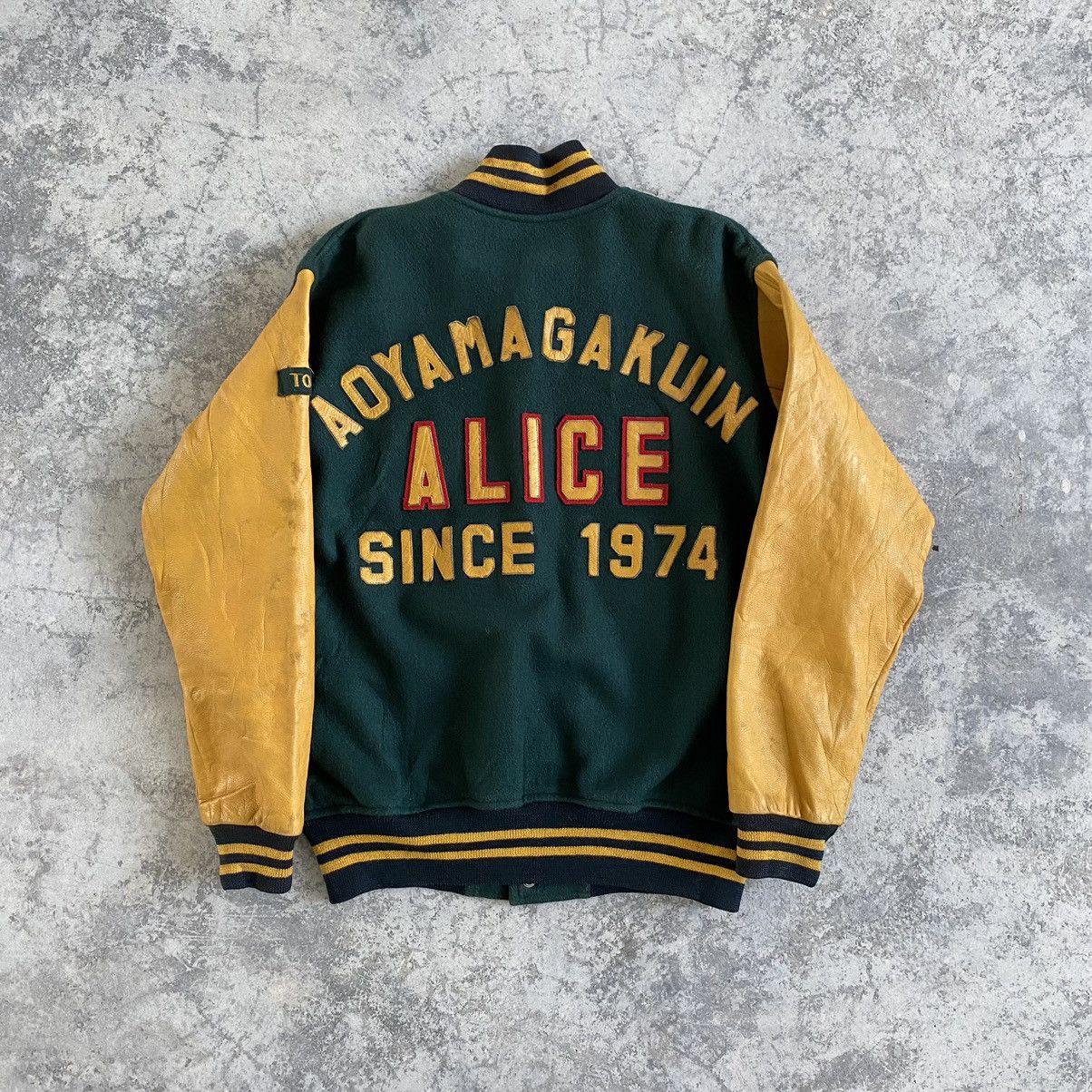 Vintage Vintage Aoyamagakuin Letterman Varsity Jacket Wool Size US S / EU 44-46 / 1 - 1 Thumbnail