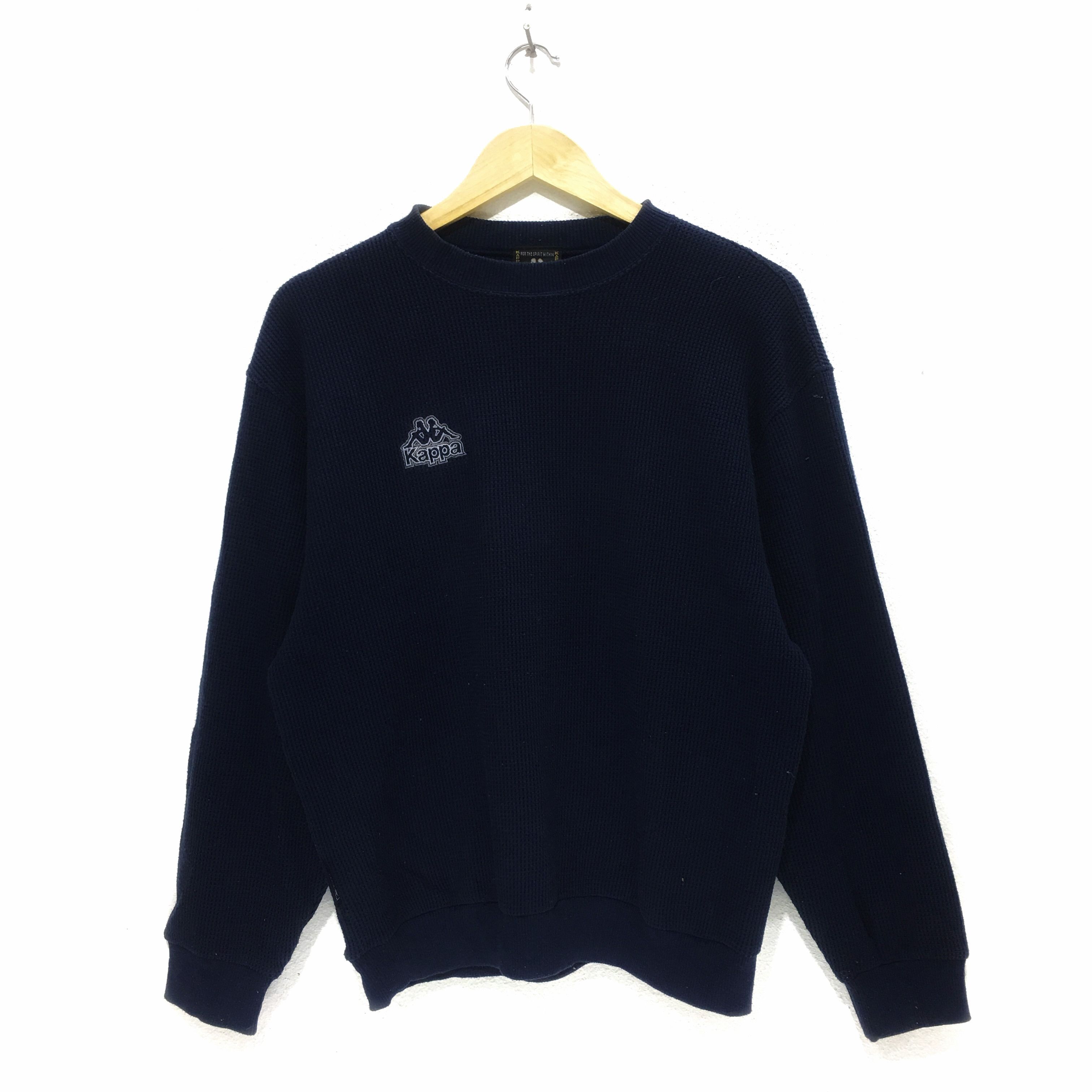 Vintage KAPPA ITALIA Blue Crew Sweatshirt Made In Japan